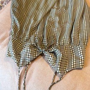 Calvin Klein Summer dress. Checkered Black and Tan. Full lining.